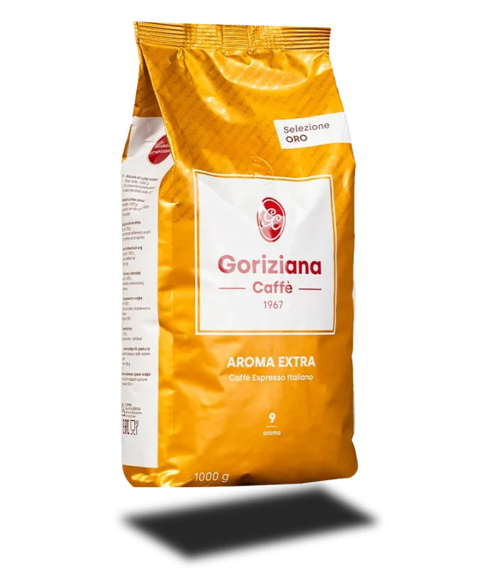 goriziana-caffe-aroma-extra-1kg_szemes-olasz-kave Goriziana Caffé Aroma Extra Gold 1 kg-os szemes olasz kávé csomagolásban
